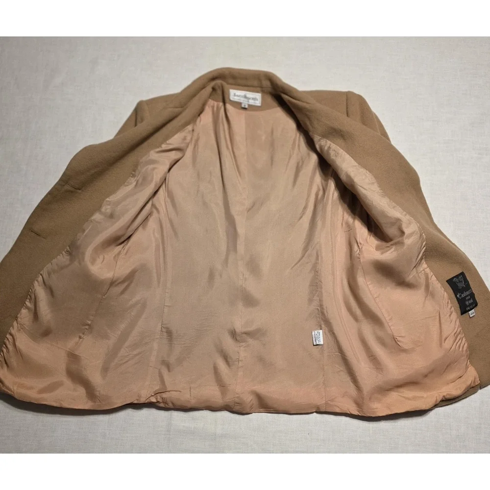 Vintage Wool Cashmere Jacobson's Blazer Womens‎ 8 Petite Camel Tan Quiet Luxury